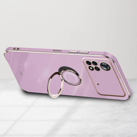 Чехол до Xiaomi Poco M4 Pro 4G, Electro Ring, фиолетовый