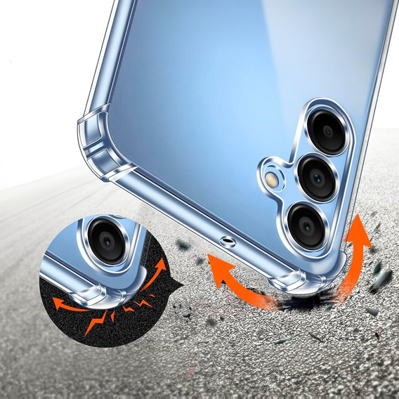 Чехол до Samsung Galaxy A15 4G / 5G, Dropproof, прозрачный