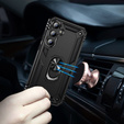 Бронированный Чехол до Samsung Galaxy A55 5G, Nox Case Ring, чёрный