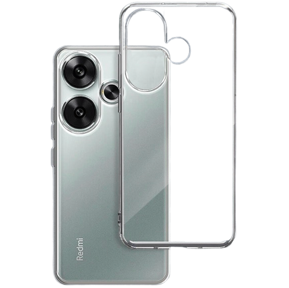 Чехол до Xiaomi Poco F6, Fusion Hybrid, прозрачный