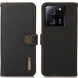 Чохол KHAZNEH RFID для Xiaomi 13T / 13T Pro, Litchi Texture, чорний