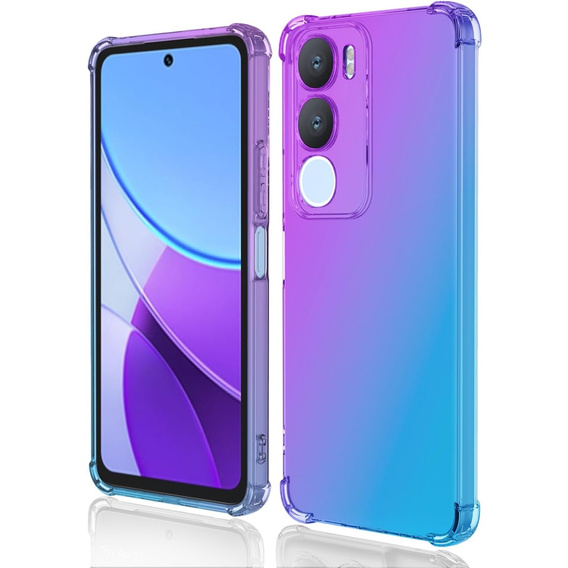 Чохол для Vivo Y19s, Gradient Dropproof, Фіолетовий / синій