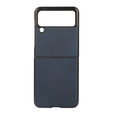 Чехол Cowhide Grain до Samsung Galaxy Z Flip 3, Blue