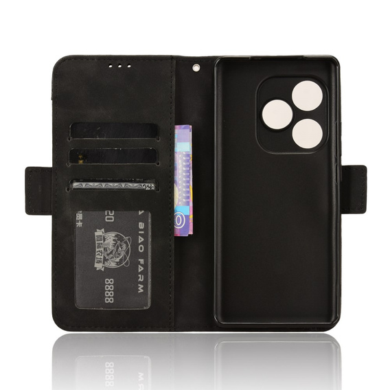Откидной чехол для Realme GT 6 / 6T, Card Slot, чёрный
