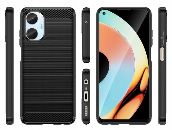 Чoхол до Realme 10 4G, Carbon, чорний