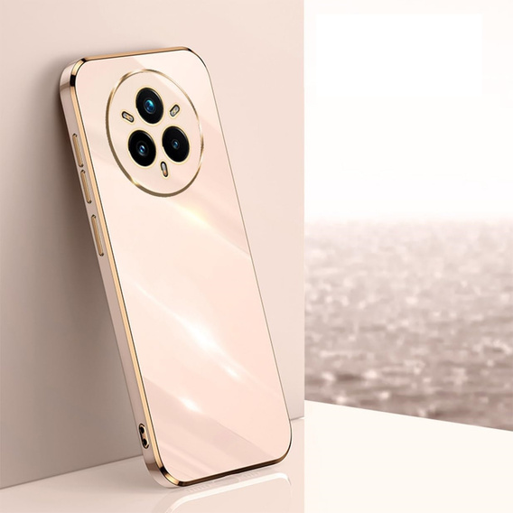 Чохол для Realme 14 Pro+ 5G, Glamour CamShield, рожевий rose gold