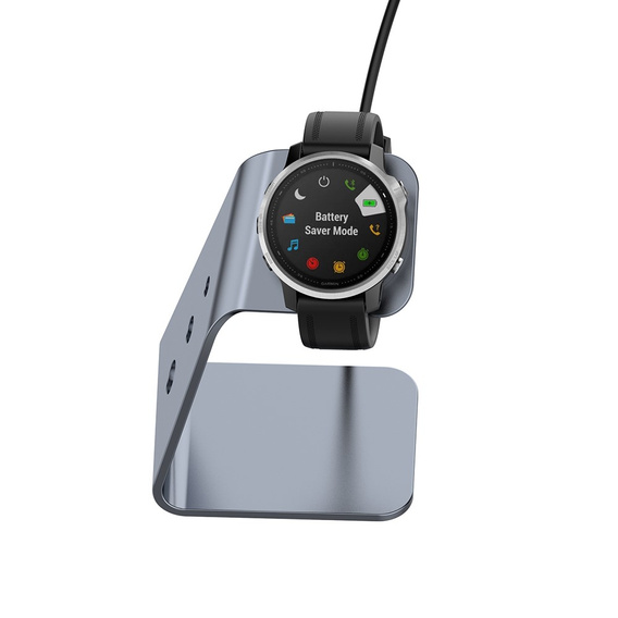 Алюминиевая USB док-станция для Garmin Fenix 7/7S/7X/6/6X/6S, серый