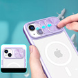 Чoхол до iPhone 15 Plus, Slide Camera Magsafe, фіолетовий