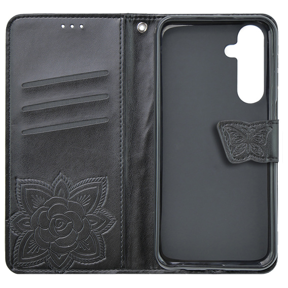 Чохол-книжка для Samsung Galaxy S23 FE, Butterfly, чорний