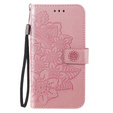 Чохол-книжка для Samsung Galaxy S21 FE, Mandala, рожевий rose gold