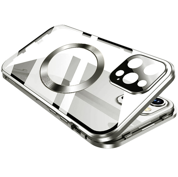 Магнітний чохол Dual Glass MagSafe для iPhone 16 Pro Max, титан