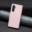 Чохол-книжка для Samsung Galaxy A25 5G, Wallet Litchi Leather, рожевий + скло 9H 