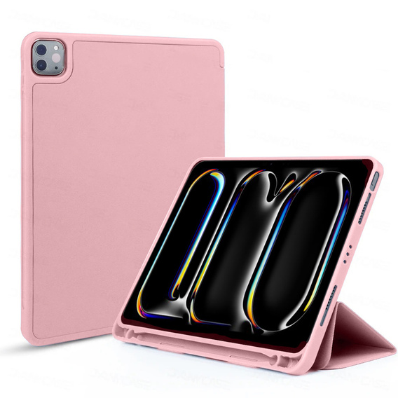 Чохол для Apple iPad Pro 13" 7 gen. 2024 (A2925, Smartcase з місцем для стилуса, рожевий