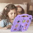 Детский чехол для iPad 10.2" 2021/2020/2019 (9/8/7 gen.) / Air 10.5" 2019 (3 gen.), Cute Patterns, с подставкой, фиолетовый