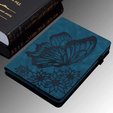 Чехол до Lenovo Tab M9, Wallet Pen Slot, butterflies, коричневый