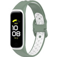 Силиконовый ремешок для Samsung Galaxy Fit 2 SM-R220, Green / White