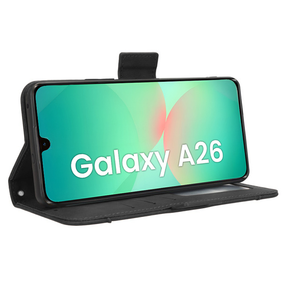 Футляр з клапаном для Samsung Galaxy A26, Card Slot, чорний