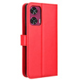 Откидной чехол для Motorola Edge 50 Fusion 5G, Crazy Horse Wallet, красный
