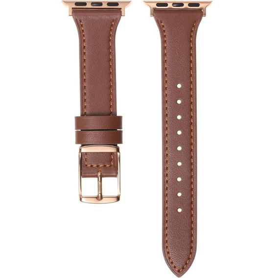 Кожаный ремешок для часов 1/2/3/4/5/6/7/8/SE 38/40/41mm, Brown