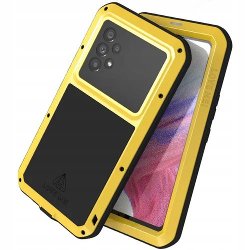 Чехол Love Mei до Samsung Galaxy A53 5G, armored with glass, жёлтый