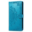 Откидной чехол для Motorola Edge 50 Pro, Mandala, синий