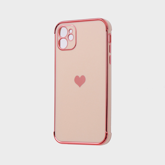 Чехол до Apple iPhone 11, Electro heart, розовый rose gold