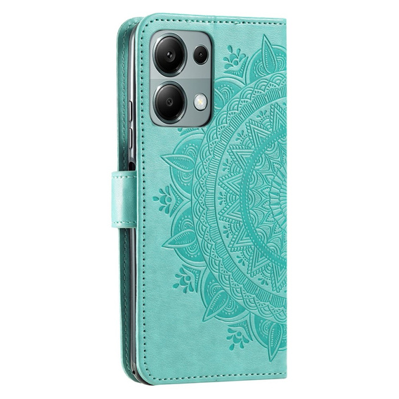 Чохол-книжка для Xiaomi Redmi Note 13 Pro 4G / Xiaomi Redmi Note 14S / Xiaomi Poco M6 Pro 4G, Mandala, зелений