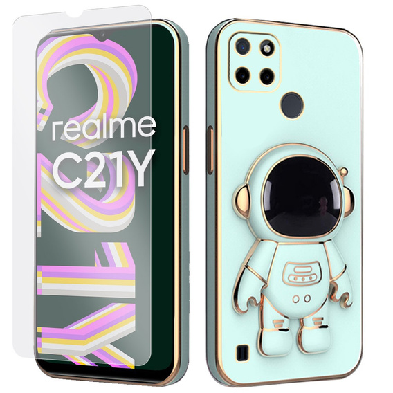 Чохол Electro Case Astronaut для Realme C21Y/C25Y, зелений