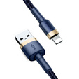 BASEUS Cafule Kaбель Lightning 2,4A 1M - Blue/Gold
