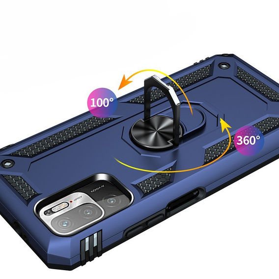 Броньований Чoхол до Xiaomi Redmi Note 10 5G, Nox Case Ring, м'яти