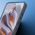 Чехол DuxDucis для Motorola Edge 50 Neo / Motorola ThinkPhone 25, Aimo case, прозрачный / черный