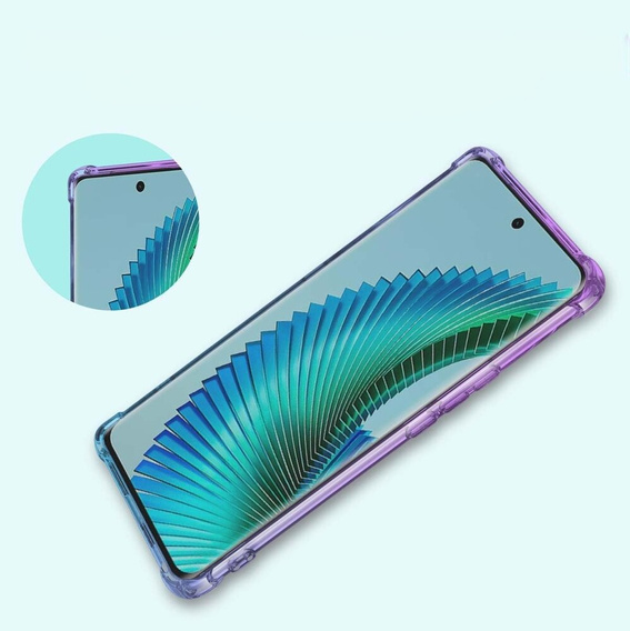 Чохол для Honor Magic 6 Lite 5G, Gradient Dropproof, Фіолетовий / синій