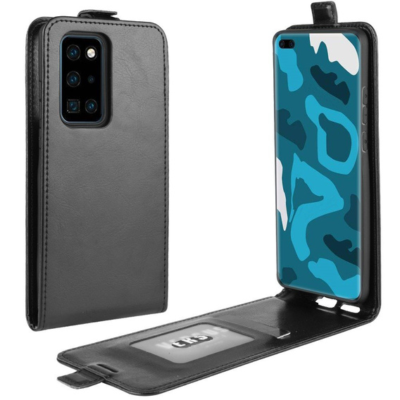 Откидной чехол для Huawei P40 Pro, Flip, чёрный