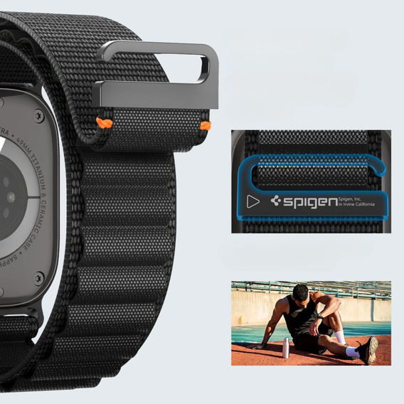 Ремінець Spigen WBF1 Band для Apple Watch 8/9/10/11/SE/Ultra 1/2 (44/45/46/49 мм)