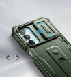 Бронированный чехол для Samsung Galaxy A16, Dexnor Full Body (Two Frames), зелёный