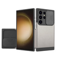 Чoхол до Samsung Galaxy S24 Ultra, ERBORD MagProtect Slide Camera, сірий gunmetal