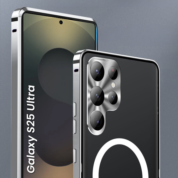 Защитный чехол для камеры Samsung Galaxy S25 Ultra, CamShield MagSafe, серебряный