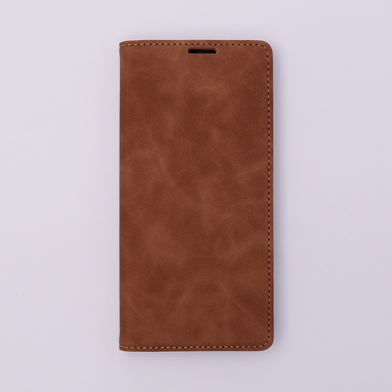 Чохол для Xiaomi Redmi 12C, ERBORD Vintage, гаманець з клапаном, коричневий