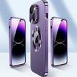 Чехол для iPhone 13, Dual Glass, для Magsafe, фиолетовый
