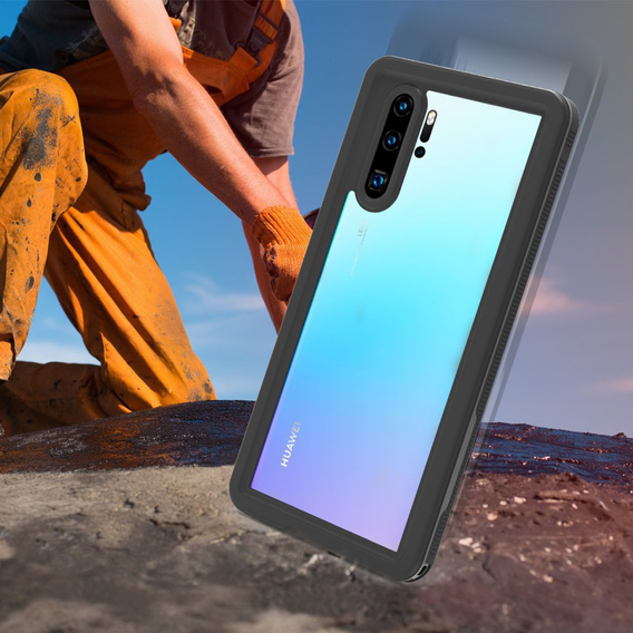 Водонепроникний чохол IP68 для Huawei P30 Pro, Redpepper, чорний