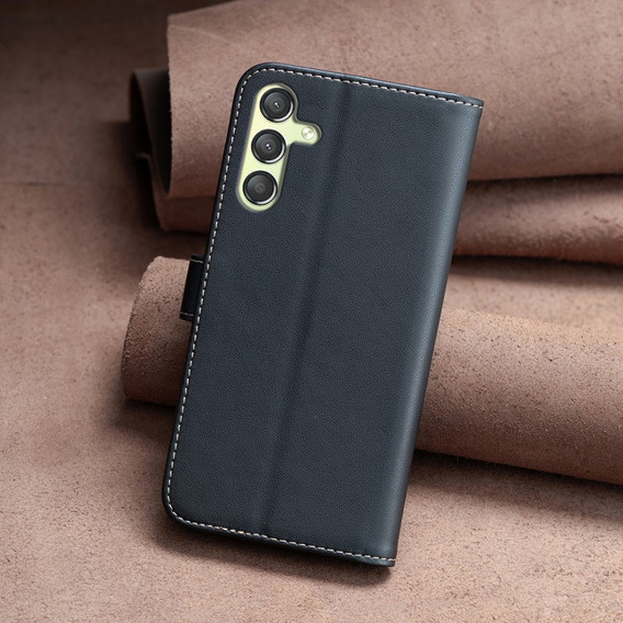 Чохол-книжка для Samsung Galaxy A25 5G, BINFEN Wallet, чорний + скло 9H