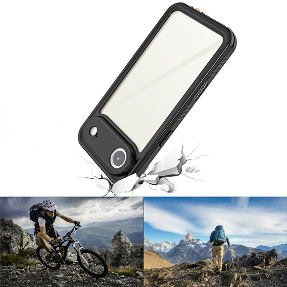 Чохол для iPhone Air, водонепроникний IP68 Redpepper, чорний