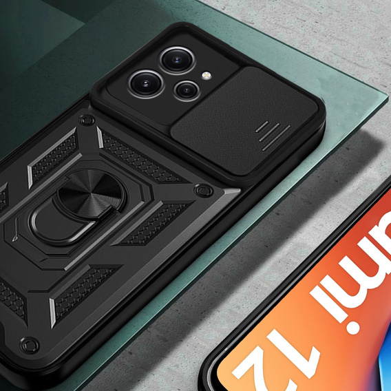 Чохол NOX Camera Slide Xiaomi Redmi 12, CamShield Slide, чорний