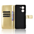 Футляр з клапаном для Xiaomi Redmi A5, Crazy Horse Wallet, золотий