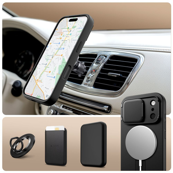 Захисний чохол Tech-Protect Kevlar Aura з функцією підставки та MagSafe для iPhone 17 Pro Max