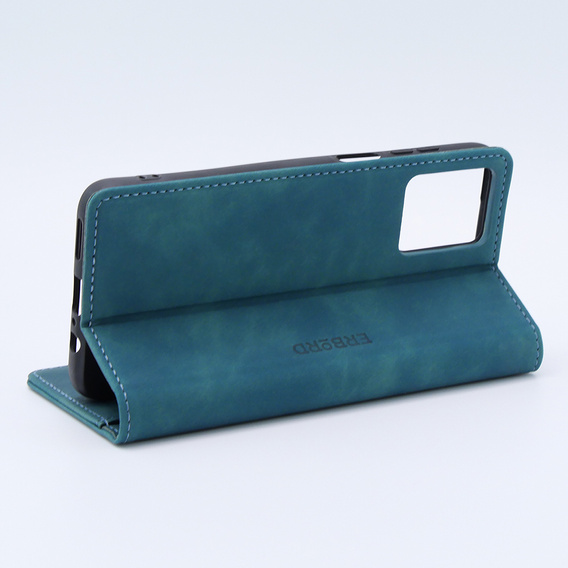 Чехол для Motorola Moto G13/ G23 4G, ERBORD Vintage, бумажник с клапаном, синий