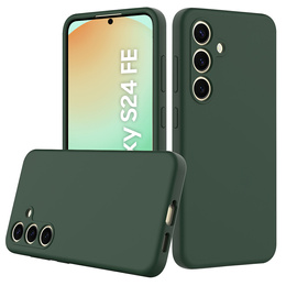 Чехол до Samsung Galaxy S24 FE, Silicone MagSafe, зелёный