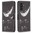 Откидной чехол для Samsung Galaxy A55 5G, Wallet, Don't Touch My Phone, чёрный