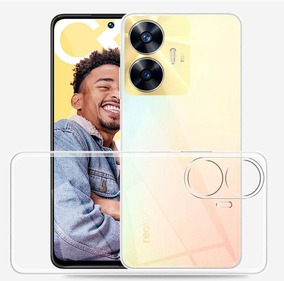 Тонкий корпус для Realme C55, Slim, прозрачный