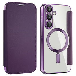 Чохол-книжка для Samsung Galaxy A56, RFID Wallet MagSafe CamShield, фіолетовий